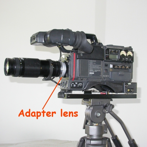 Raccordo ottiche Nikon a videocamere professionali 1/2`` pollice 