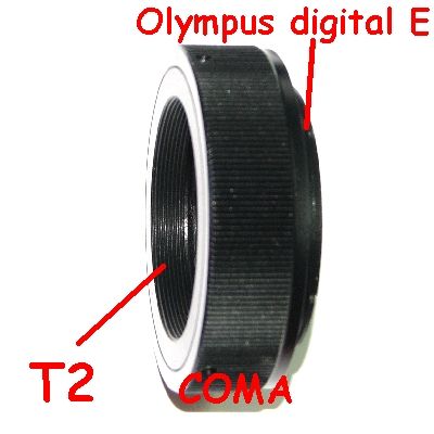4/3 Olympus E / Lumix / Panasonic anello T2 t 2 raccordo  ring adapter 4:3