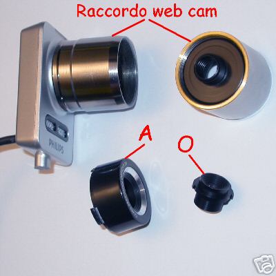 webcam Adaptal web cam  for Philips SPC1000NC / SPC1300NC raccordo adattatore
