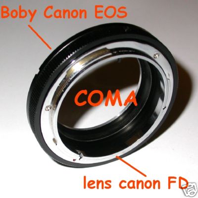 Canon eos anello adattatore a obiettivo Canon FD versione MACRO raccordo adapter
