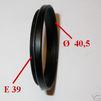 LEICA anello riduzione filtri E39 E 39  a filtro 40,5 mm ADAPTER FILTER 