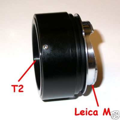 Leica M Voigtlander Bessa anello raccordo T2 adattatore lens T2 mount ring