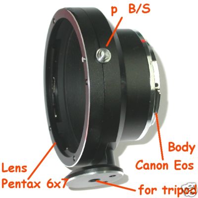 CANON EOS Adattatore  a obiettivo PENTAX 6x7 67 anello di raccordo adapter