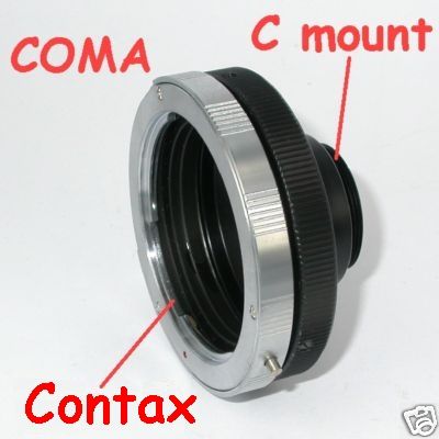 C mount Raccordo adattatore  passo C CS a obiettivo Contax Yashica Adapter lens