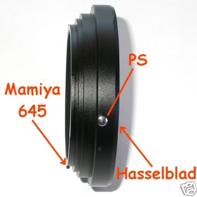 MAMIYA 645 fotocamera adattatore per obiettivo Hasselblad Raccordo adapter ring