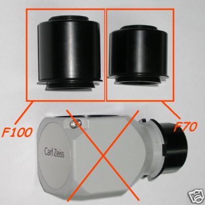 Carl Zeiss Terminale ottico f 100mm per pipetta obiettivo TV