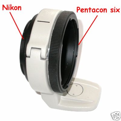Nikon Adattatore a obiettivo Pentacon six, Exakta 66, Kiev 60 ecc ecc. raccordo