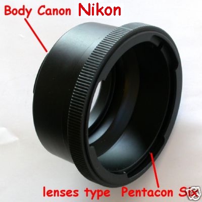 Nikon Adattatore a obiettivo Pentacon six Exakta Kiev 60 raccordo adapter