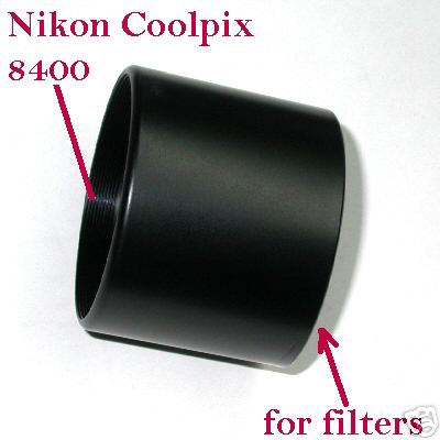 NIKON COOLPIX 8400 ADATTATORE FILTRI E ACCESSORI CON DIAMETRO FILETTO  52 