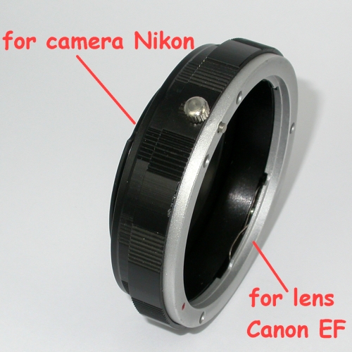 Nikon anello adattatore a obiettivo Canon eos EF versione MACRO raccordo adapter