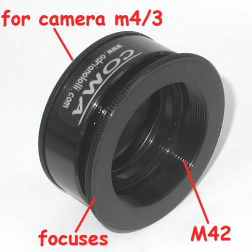 micro 4/3 adapter Enlarging Lens focuses x ingranditore M42 con messa a fuoco