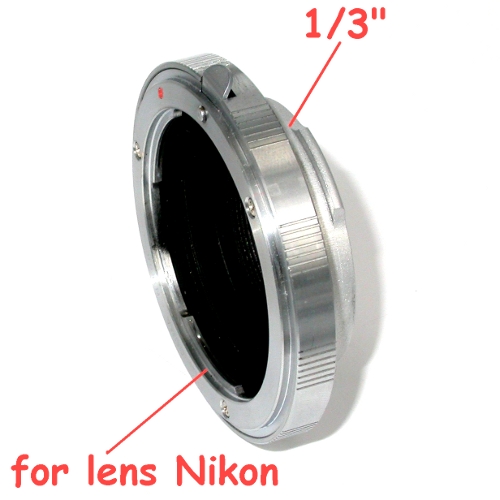 Raccordo ottiche Nikon a videocamere professionali 1/3 `` pollice