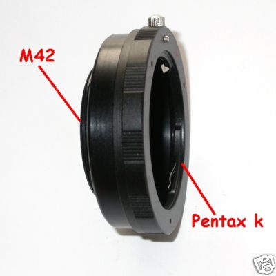 M42 corpo o soffietto Raccordo MACRO per utilizzare ottiche innesto Pentax K