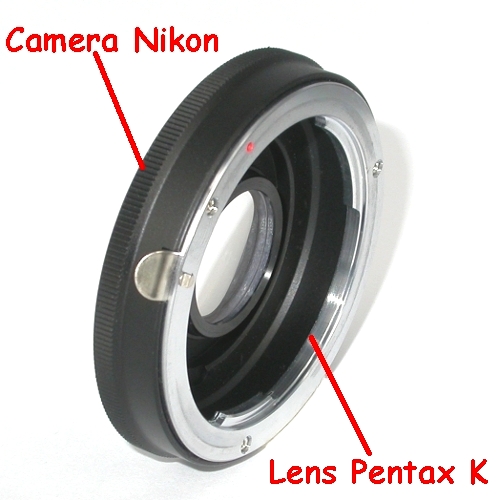Nikon  anello raccordo  a lens Pentax K adattatore adapter