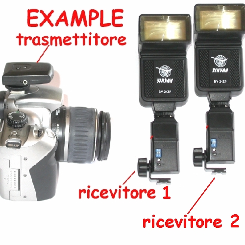 radiocomando sincro flah servolampo per due flash