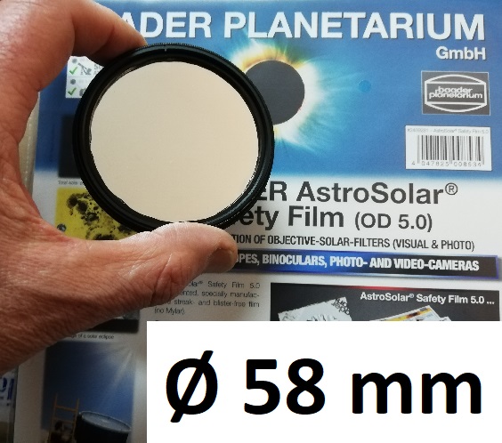 AstroSolar  Photofilm Filtro di assorbimento neutro Density 5   58mm 