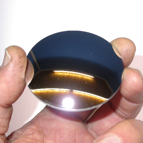 Specchio ottico convesso 1/4 lampda Ø  55mm  raggio 78mm