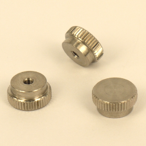 Manopola da assemblare, pomello, dado cieco  3mm in acciaio inox