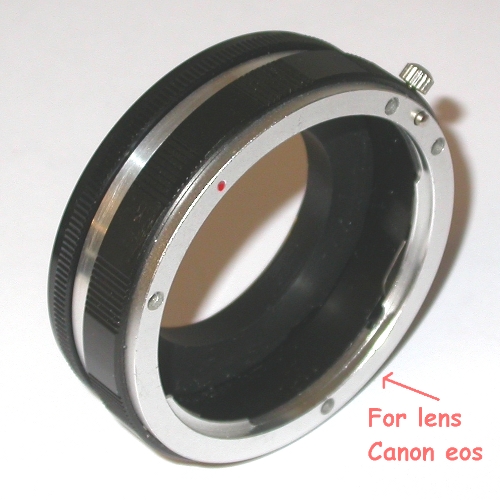 CANON FD manual focus Raccordo MACRO x utilizzare ottiche innesto Canon EOS EFs