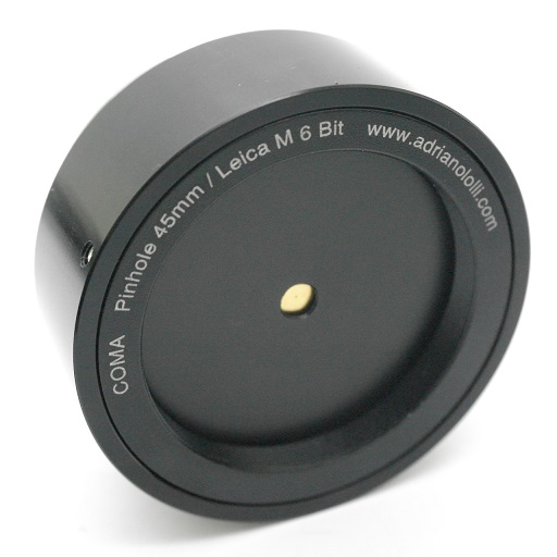 Obiettivo foro stenopeico, pinhole, camera obscura fotocamere Leica M 6 bit