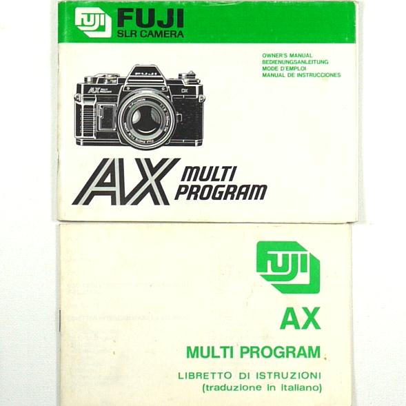 Libretto istruzioni per fotocamera FUJI AX MULTI PROGRAM