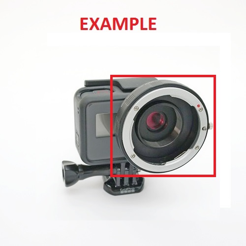 Raccordo Kit modifica GoPro 5,6,7* for lens Nikon,Canon,ecc con filtro IR-UV CUT