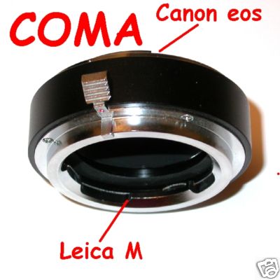 Raccordo per fotocamera CANON EOS a obiettivo LEICA M - FUOCO MACRO