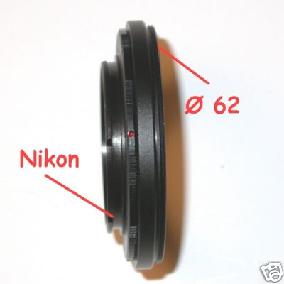 Anello inversione ottica NIKON offerta per Ø 58 / 55 / 49 mm MACRO