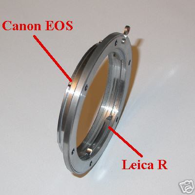 Canon eos anello adattatore a obiettivo Leica R raccordo adapter lens ring