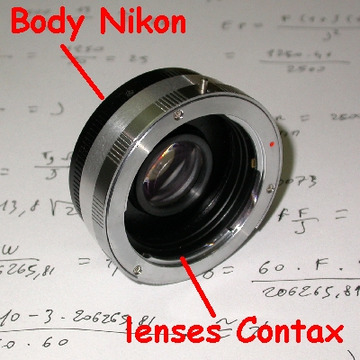 Nikon Adattatore APO per obiettivo Contax / Yashica anello raccordo Adpter ring