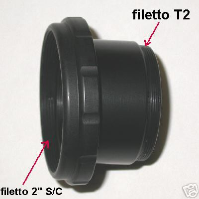 T adapter Adattatore t2 per telescopio S/C Meade Celestron