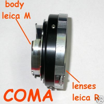 Leica M Voigtlander Bessa adattatore a obiettivo Leica R raccordo adapter lens