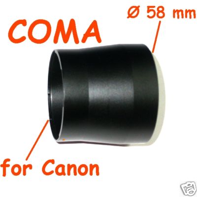 Canon G7 - G9 ADATTATORE PER FILTRI E ACCESSORI ø 58 FOR 