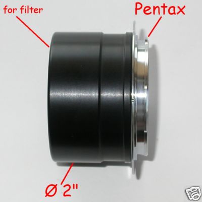 Pentax K KA AF RACCORDO diretto 2'' pollici per FOTO TELESCOPIO telescope