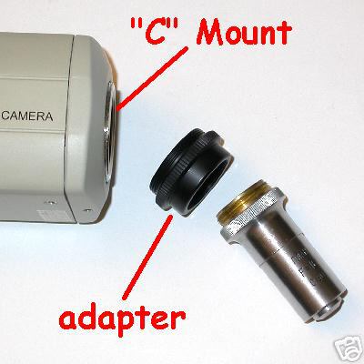 Raccordo telecamera a obiettivi RMS adapter for camera C mount