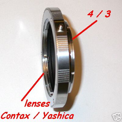 4/3 Baionetta Adattatore lens Contax / Yashica a corpo Olympus E / Lumix 
