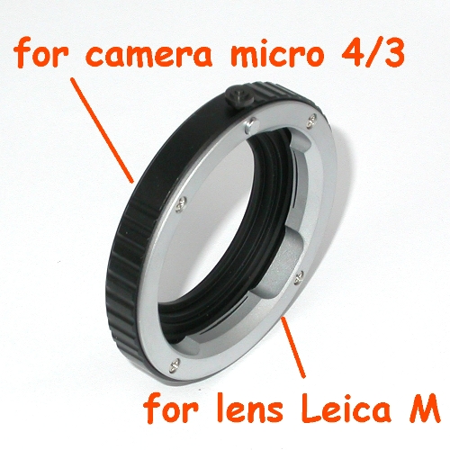 micro 4/3 Olympus Lumix Panasonic anello raccordo a obiettivo Leica M adattatore