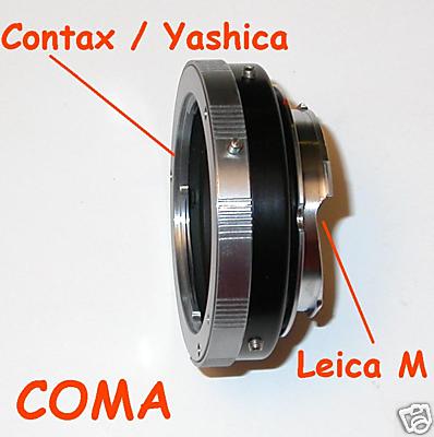 Leica M Voigtlander Bessa adattatore a obiettivo Contax Yahica raccordo adapter