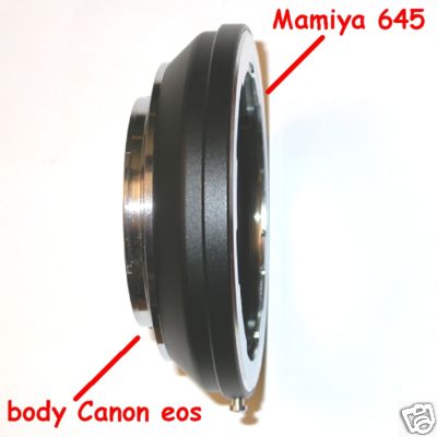 Canon EOS adattatore per obiettivo Mamiya 645  Adapter Raccordo obiettivo