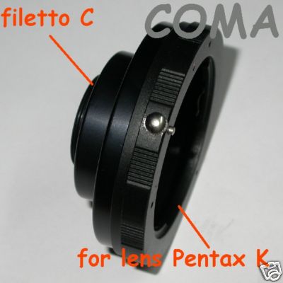 C mount Raccordo adattatore  passo C CS a obiettivo Pentax K Adapter lens