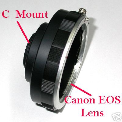 C mount Raccordo adattatore  passo C CS a obiettivo Canon eos Adapter lens
