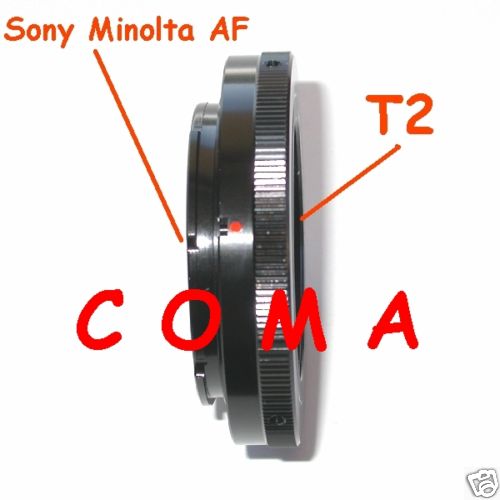 Sony Minolta AF anello raccordo T2 adapter ring T 2 adattatore 