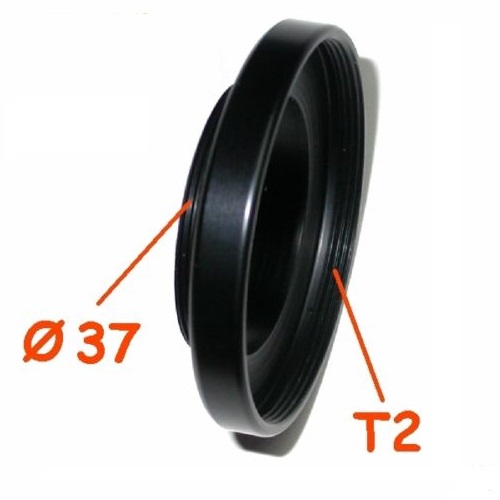 Raccordo, adattatore maschio 37mm a femmina T2 adapter ring T 2 