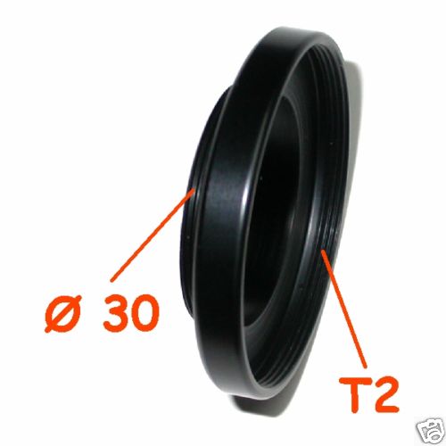 30 mm  anello raccordo T2 adapter ring T 2  adattatore 