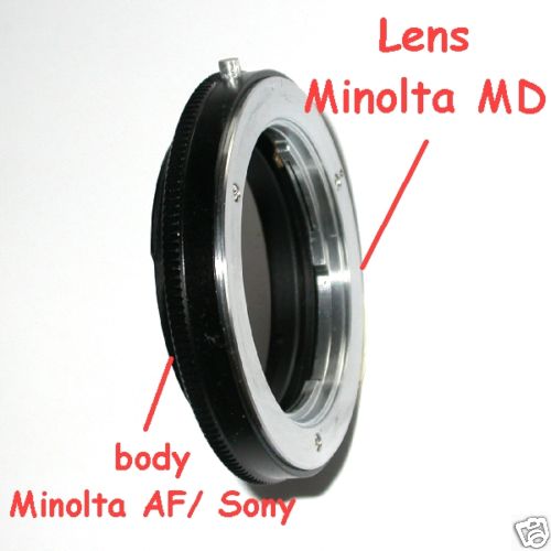 Sony Minolta AF anello adattatore a obiettivo Minolta MD versione MACRO