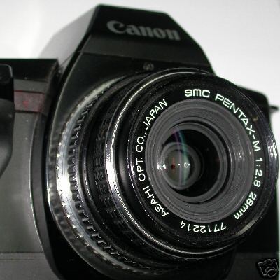 Canon EOS adattatore con MICROCHIP per ottiche Pentax K Raccordo Adapter