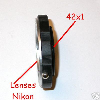 M42x 1 vite adattatore macro per ottiche Nikon Raccordo Adapter