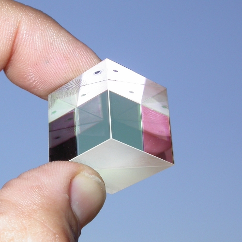beam splitter beamsplitter image splitter cube prism prisma 25,4x25,4  25,4 mm
