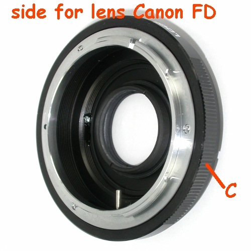 NIKON anello adattatore a obiettivo Canon FD raccordo adapter lens ring