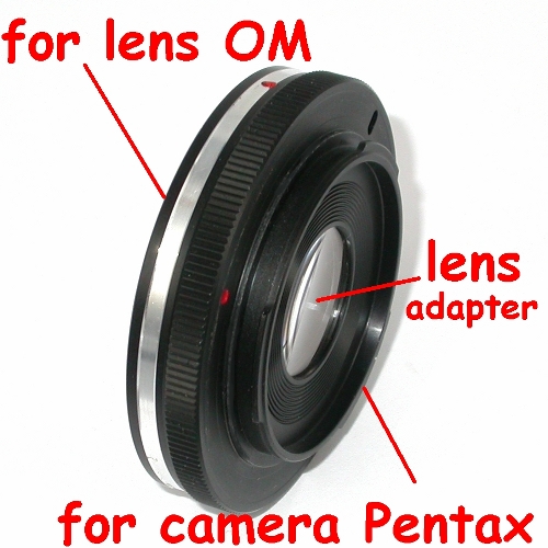 Pentax k baionet anello adattatore per obiettivo Olympus OM lens adapter
